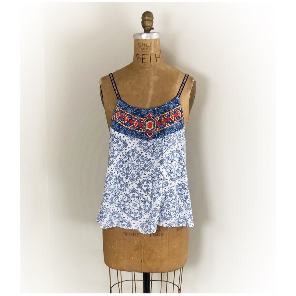 Flying Tomato Embroidered Tank Top